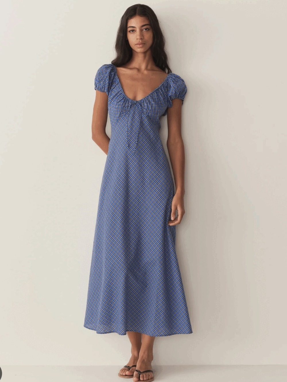 DÔEN | Sofia Dress | Cassis Check